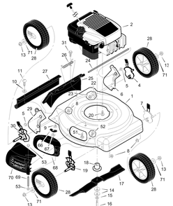 Part Location Diagram of F-99409 Murray Instruction Book